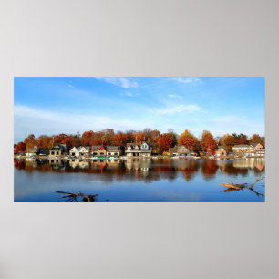 Pôster Estação Histórica do Barco Row, Filadélfia, PA