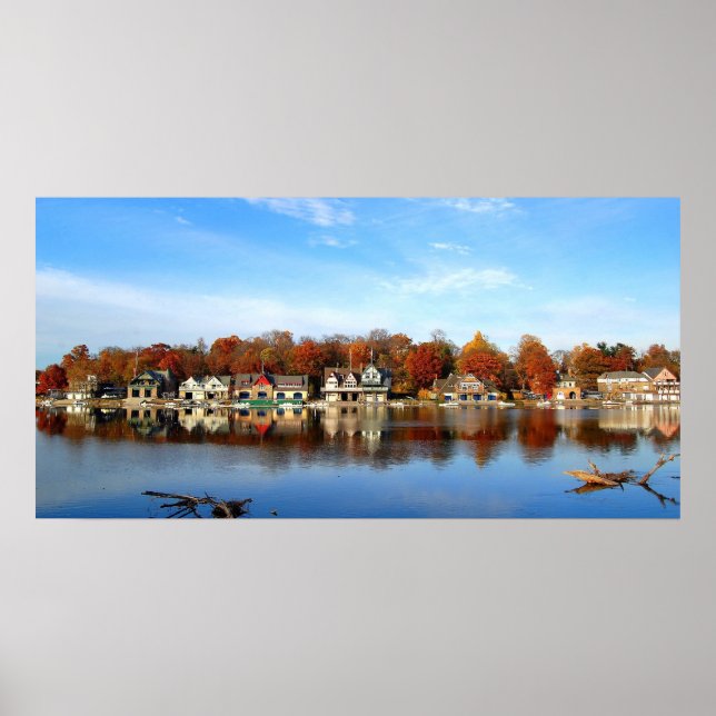 Pôster Estação Histórica do Barco Row, Filadélfia, PA (Frente)