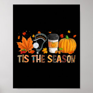 Poster Estação Leopardo Pumpkin Lacrosse Halloween Fall L