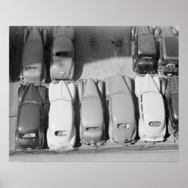 Poster Estacionamento, 1940. Foto Antiga