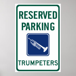 Poster Estacionamento das trompetistas
