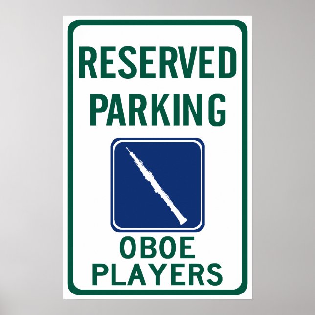 Poster Estacionamento de Oboe Players (Frente)