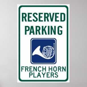 Poster Estacionamento dos jogadores de trompa francesa