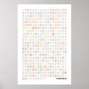 Pôster Estações & Linhas: Nova Iorque (Luz)