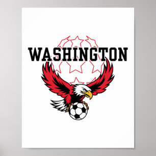 Poster Estádio de Apoio aos Fãs de Futebol de Washington