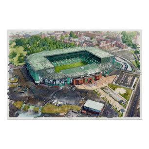 Pôster Estádio de Futebol Glasgow Parkhead