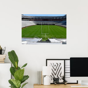 Poster Estádio de Futebol Universitário Vazio