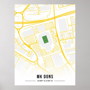 Poster Estádio Milton Keynes Dons