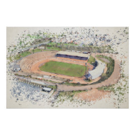 Pôster Estádio Odsal, Bradford Aerial Art