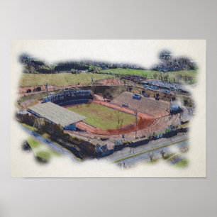 Poster Estádio Odsal, Bradford Aerial Art