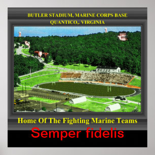 POSTER ESTÁDIO QUANTICO DE U.S.M.C.BUTLER, VA
