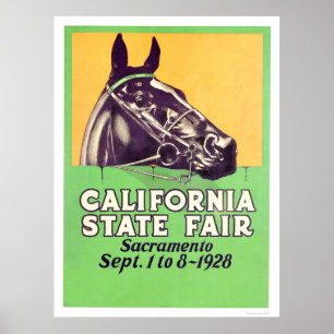 Poster Estado 1928 de Califórnia justo