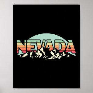 Poster Estado americano de Nevada - Alta natureza montanh
