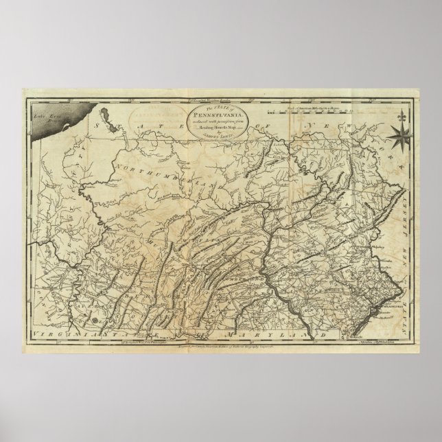 Pôster Estado da Pensilvânia (Frente)