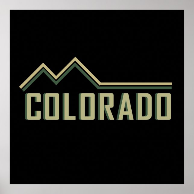 Poster estado das montanhas coloridas (Frente)