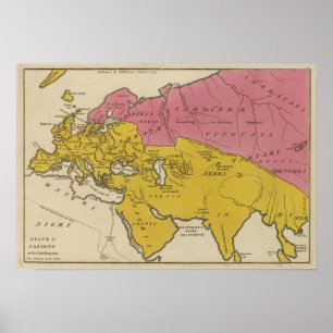 Pôster Estado das Nações na era cristã