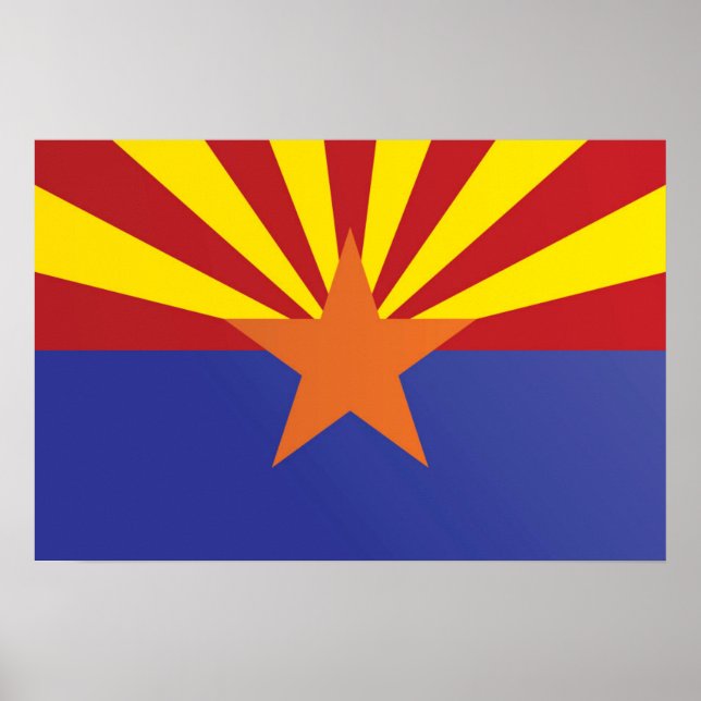 Poster Estado de bandeira da Arizona, EUA (Frente)