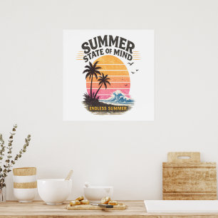 Poster Estado de Espírito de Verão Vintage