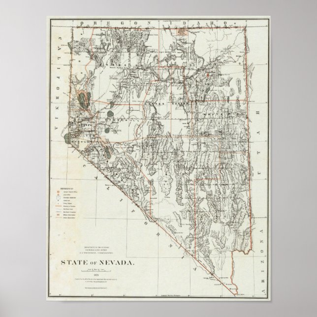 Poster Estado De Nevada (Frente)