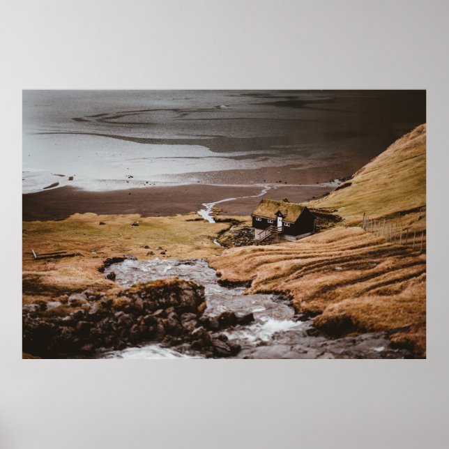 POSTER ESTADO DE TERCEIRA FOTOGRAFIA DA CASA NA MONTANHA (Frente)