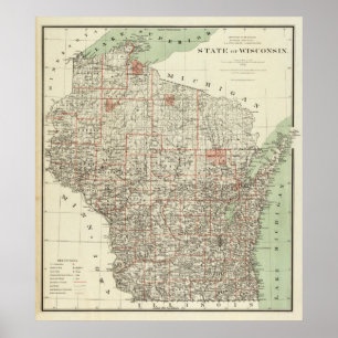 Poster Estado de Wisconsin