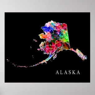 PÔSTER ESTADO DO ALASKA
