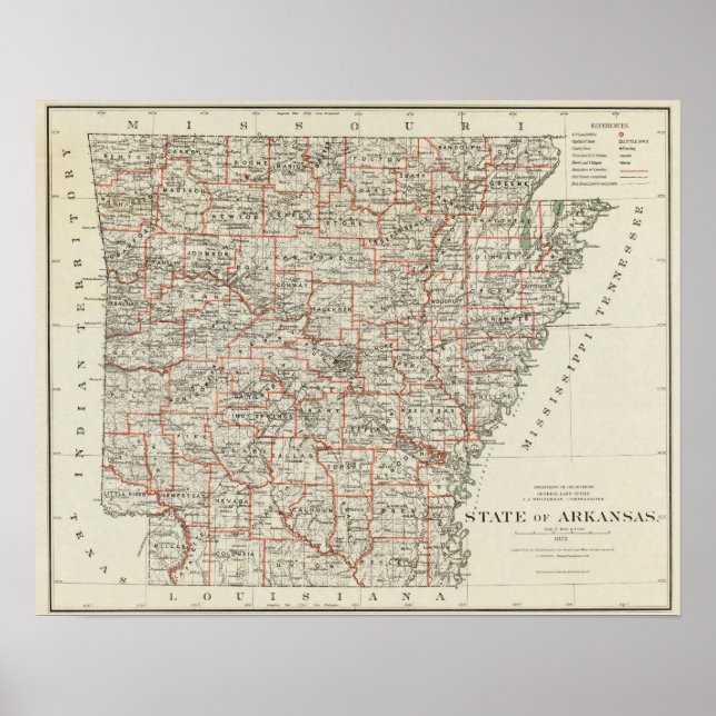 Poster Estado do Arkansas (Frente)