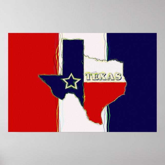 PÔSTER ESTADO DO TEXAS (Frente)