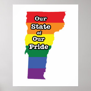Poster Estado Orgulho gay  Vermont