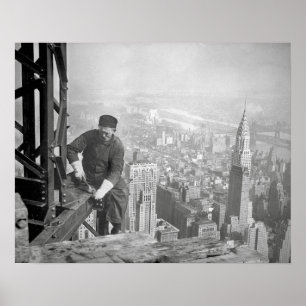 Pôster Estado Steelworker do império, 1936. Foto do