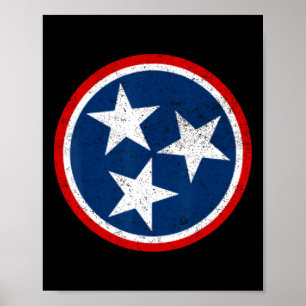 Poster Estado Voluntário do Tennessee - Tristar Fla em Pe