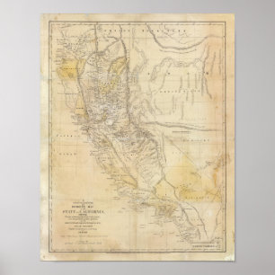 Poster Estados da Califórnia