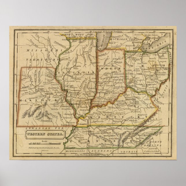 Poster Estados ocidentais (Frente)