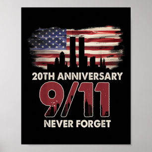 Poster Estados Unidos 21 anos de rua patriota dia beleza