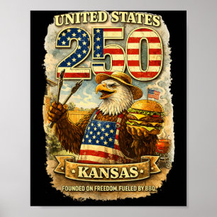 Poster Estados Unidos 250 Camisa engraçada da agência gov