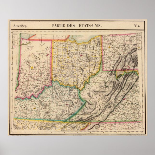 Poster Estados Unidos, América Set 50 (Frente)