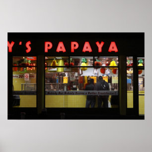 Pôster Estados Unidos, Nova York. Papaya Cinza: janela