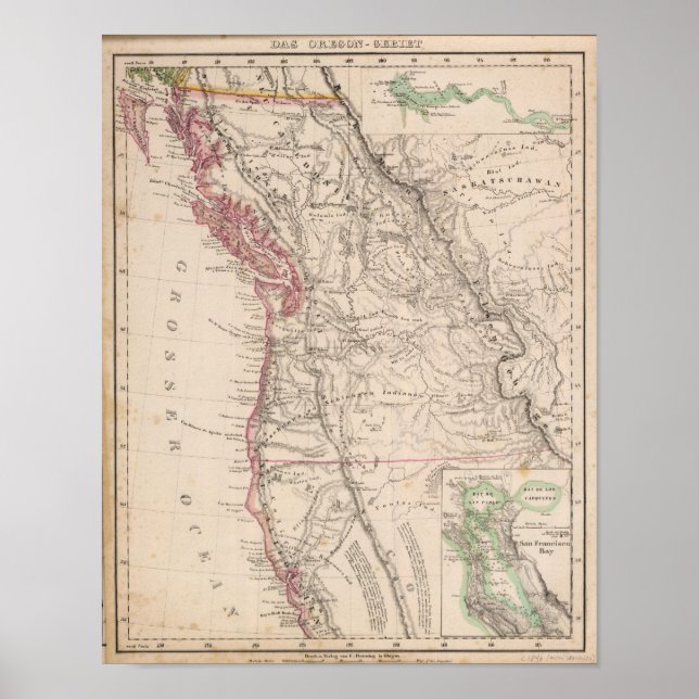 Pôster Estados Unidos ocidentais (Frente)