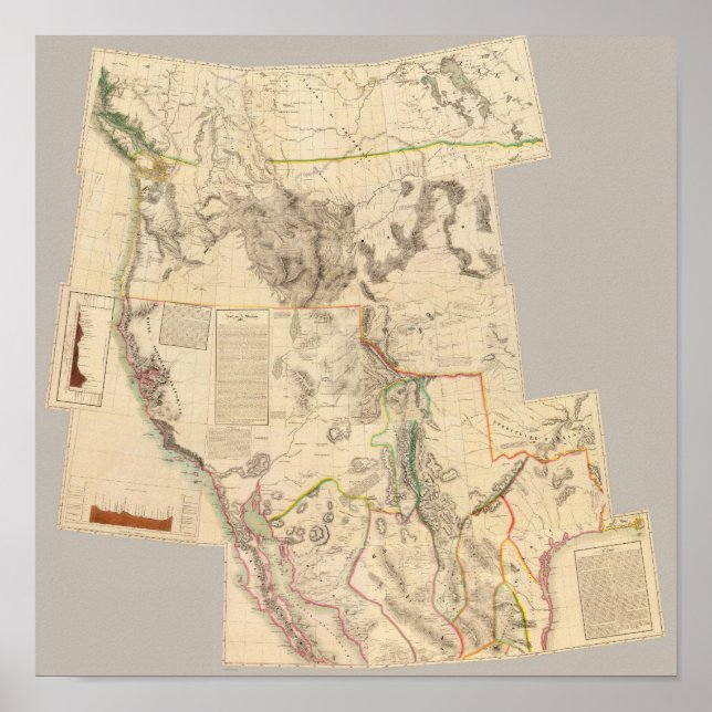 Pôster Estados Unidos ocidentais compostos (Frente)