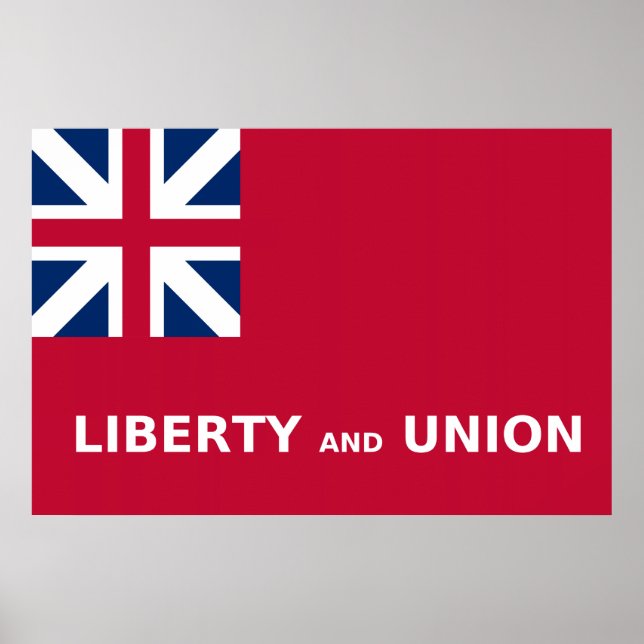 Poster Estados Unidos, Taunton Flag Liberty e Union 1774 (Frente)