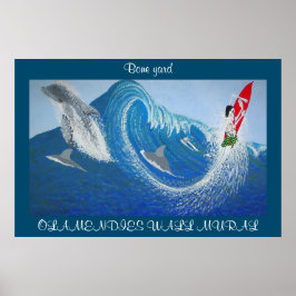 Poster Estaleiro mural de muralha da amêndia