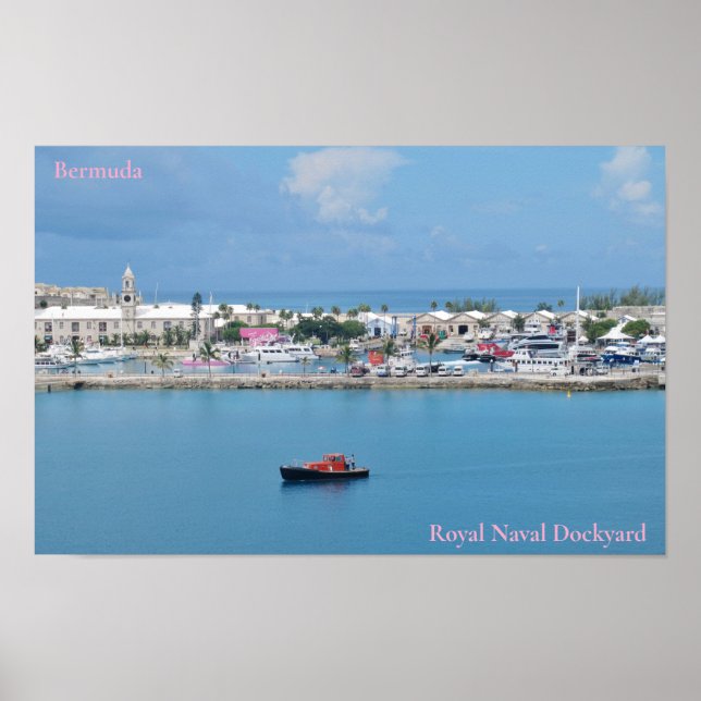 Poster Estaleiro Naval Real das Bermudas (Frente)