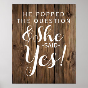 Poster Estalou o chá de panela do noivado da pergunta