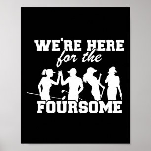 Poster Estamos Aqui Pelo Quarteto Engraçado Sarcasmo Golf