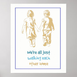 Poster Estamos caminhando um para o outro.