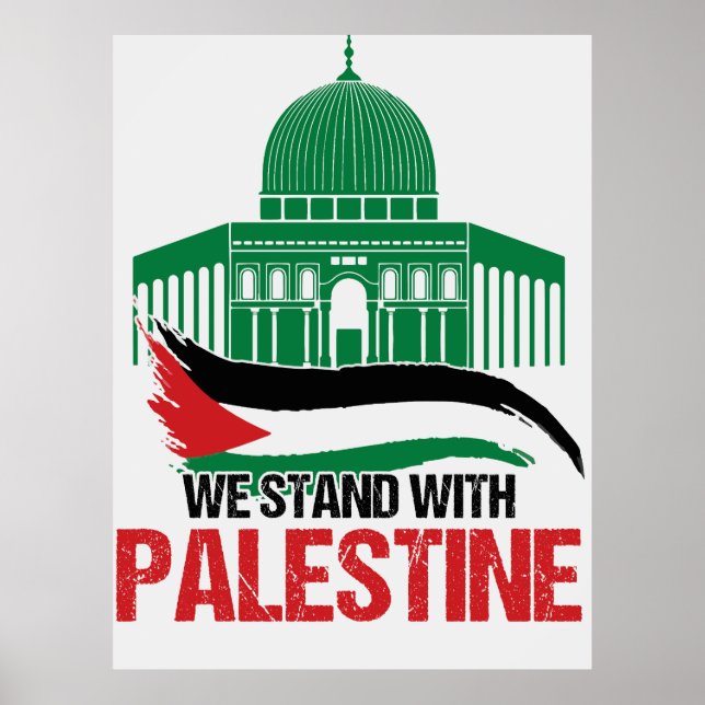 Poster Estamos com a Palestina (Frente)