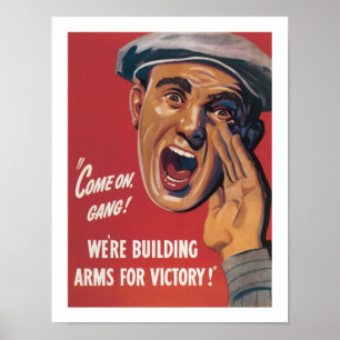 Poster Estamos construindo armas para a vitória