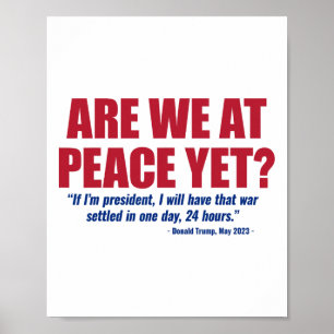 Poster Estamos em Paz Ainda Guerra Rússia Ucrânia Anti Tr