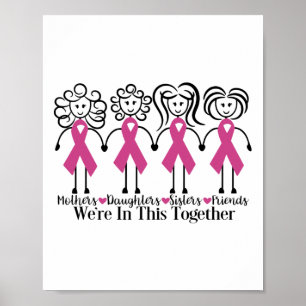 Poster Estamos Juntos, Amigos Da Família, Cancer De Mama