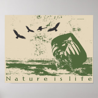 Poster Estampa Natureza é vida